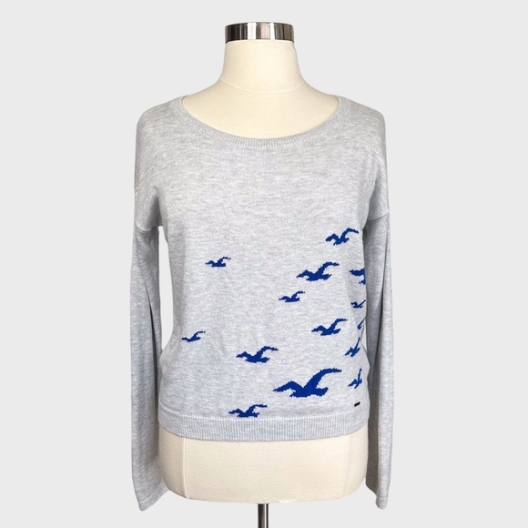 Hollister Sweaters - Hollister Bird Boat Neck Sweater